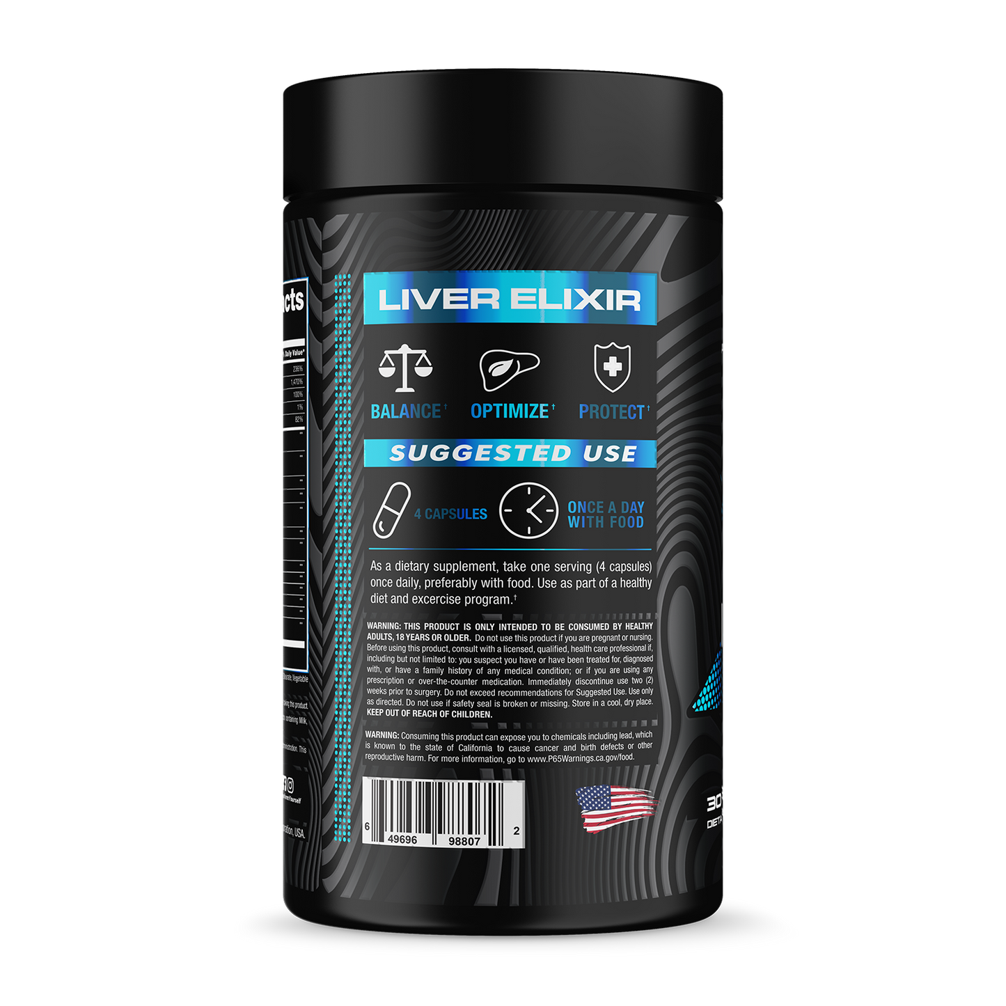 Liver Elixir Bottle Side Label