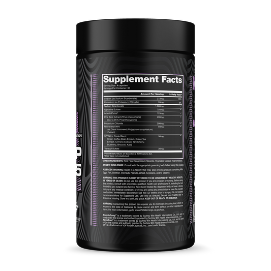 Pump 365 Bottle Supplement Facts