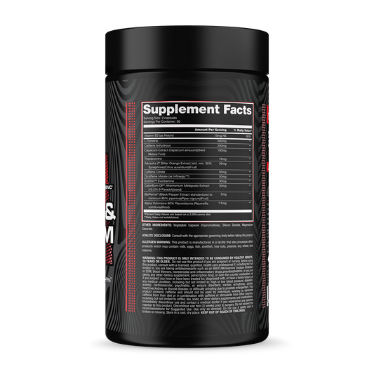 Stim & Slim Bottle Supplement Facts