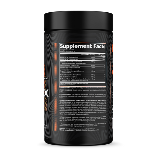 Test-FX Bottle Supplement Facts