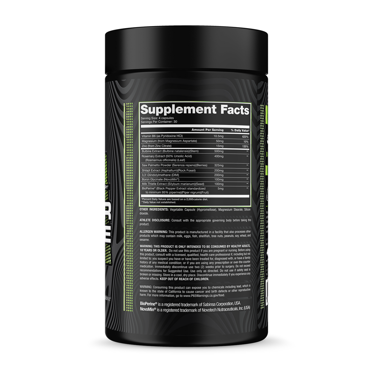 After Cycle Bottle Supplement Facts