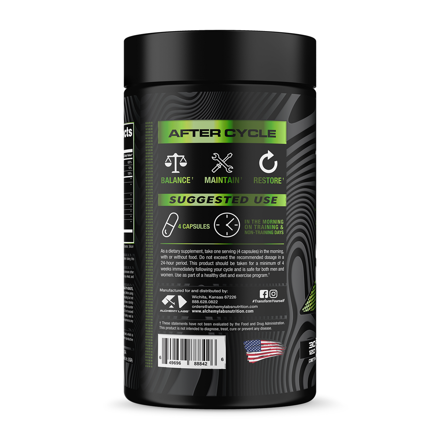 After Cycle Bottle Side Label