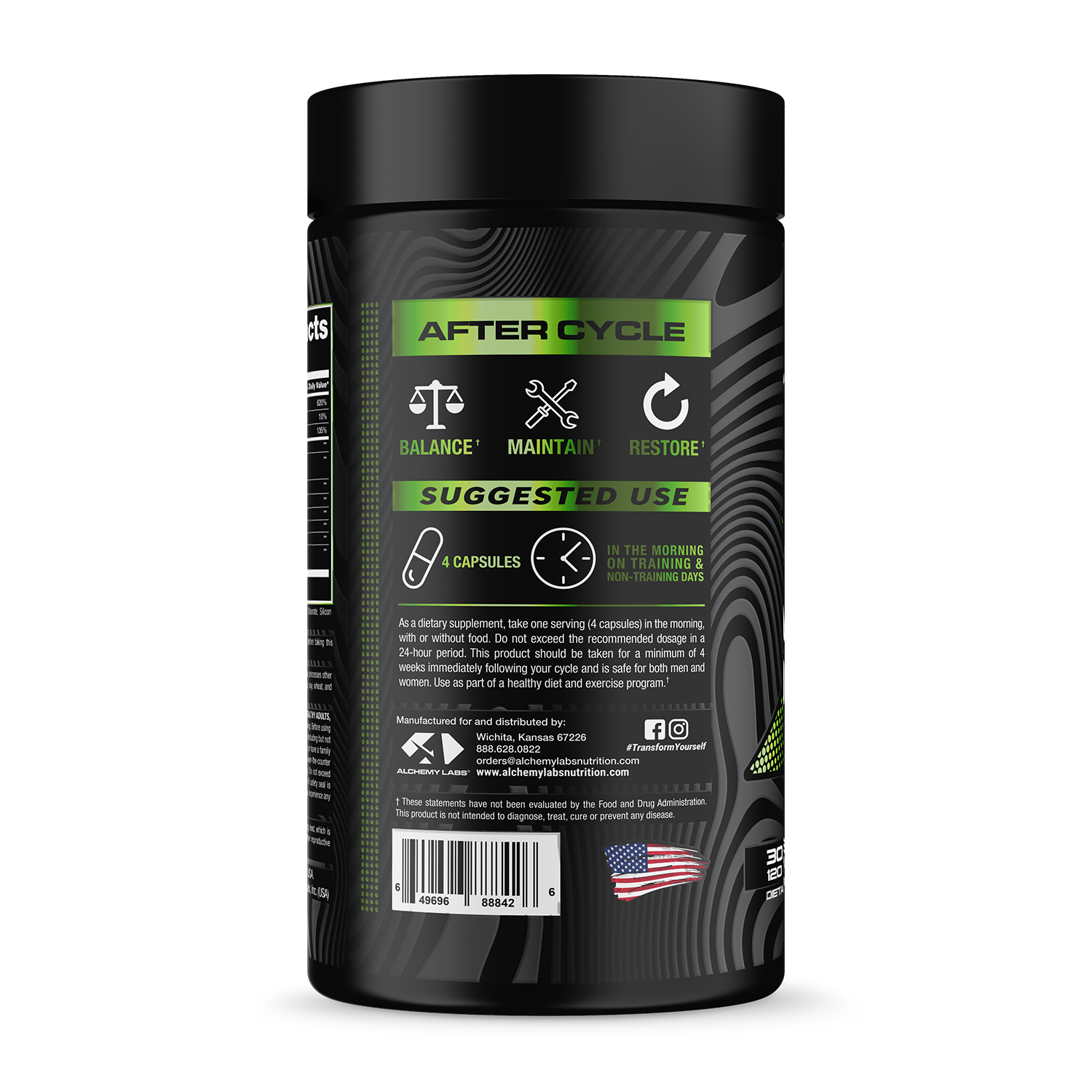 After Cycle Bottle Side Label