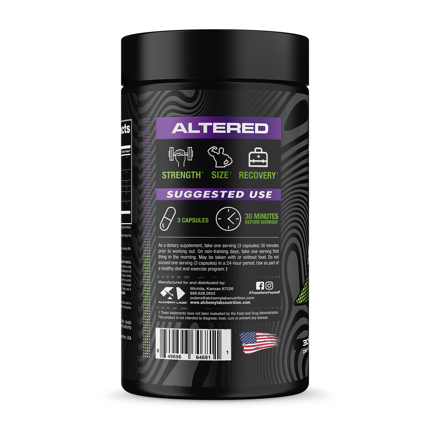 Altered Bottle Side Label