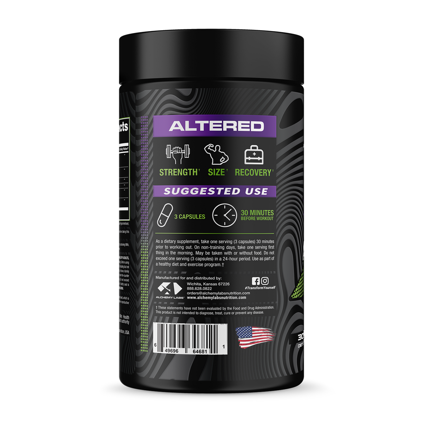 Altered Bottle Side Label