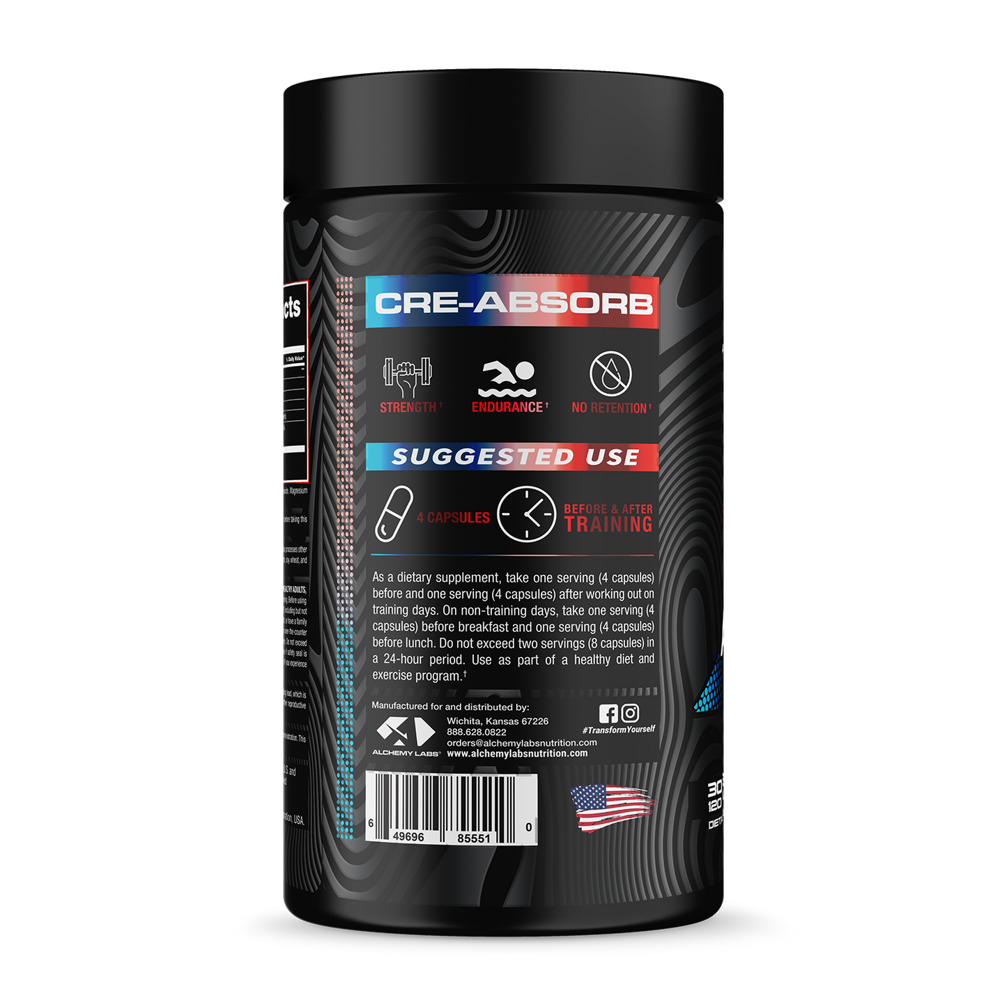 Cre-Absorb Bottle Side Label