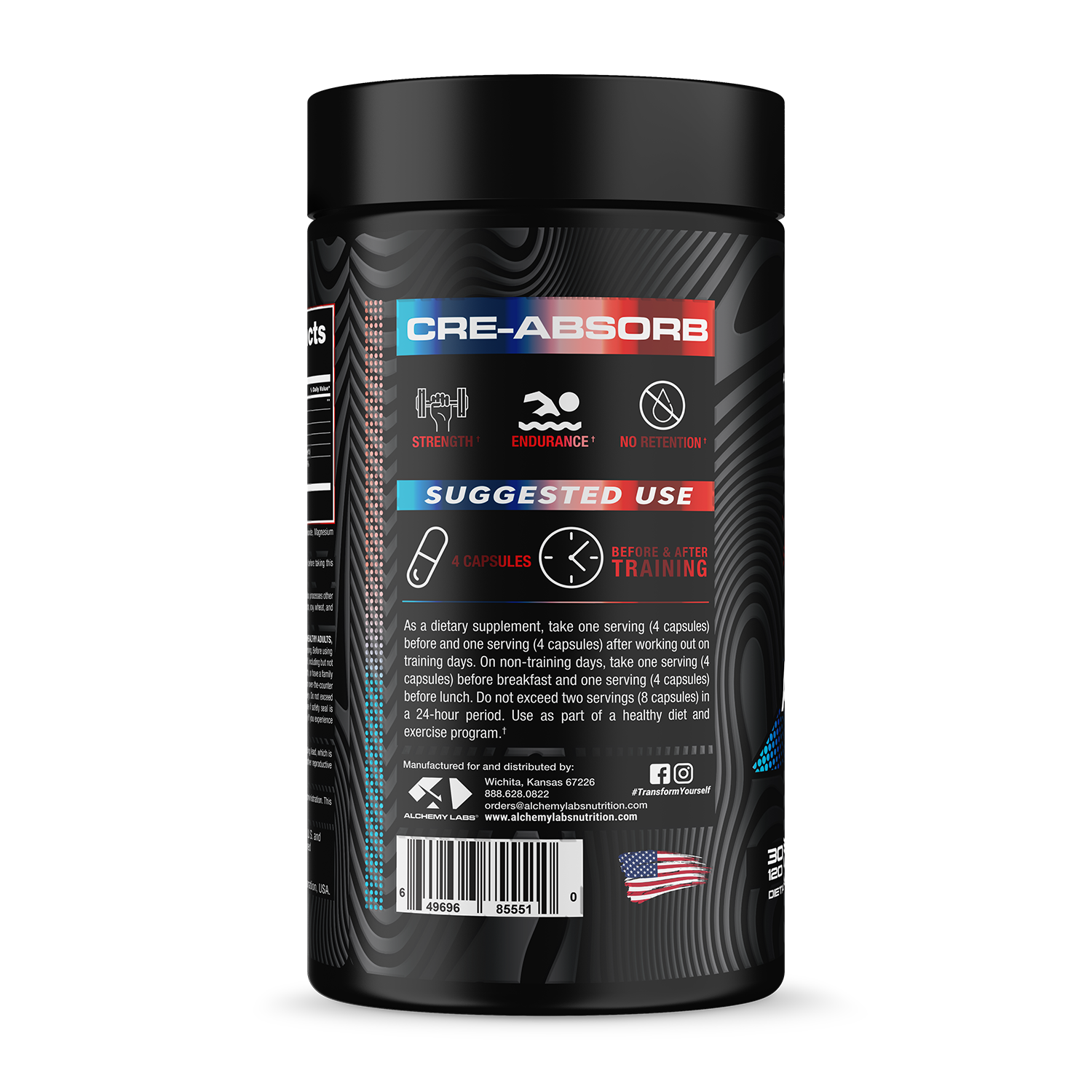 Cre-Absorb Bottle Side Label