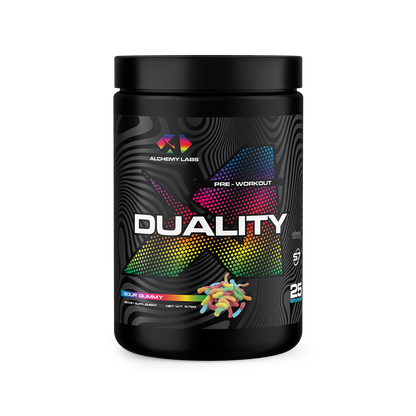 Duality Sour Gummy Bottle Front Label 