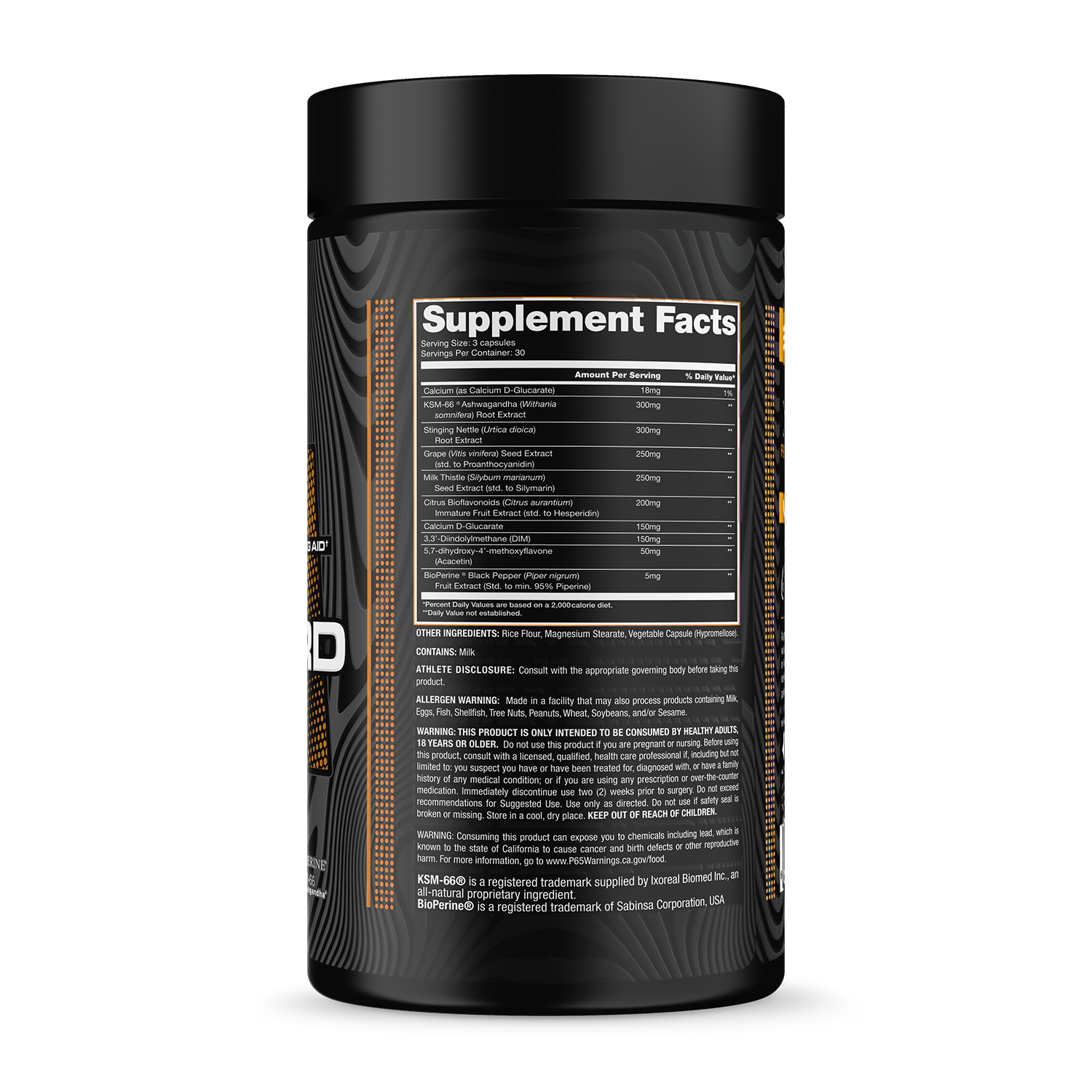 E-Guard Bottle Supplement Facts
