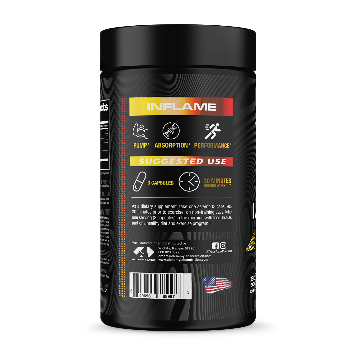 Inflame Bottle Side Label