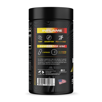 Inflame Bottle Side Label