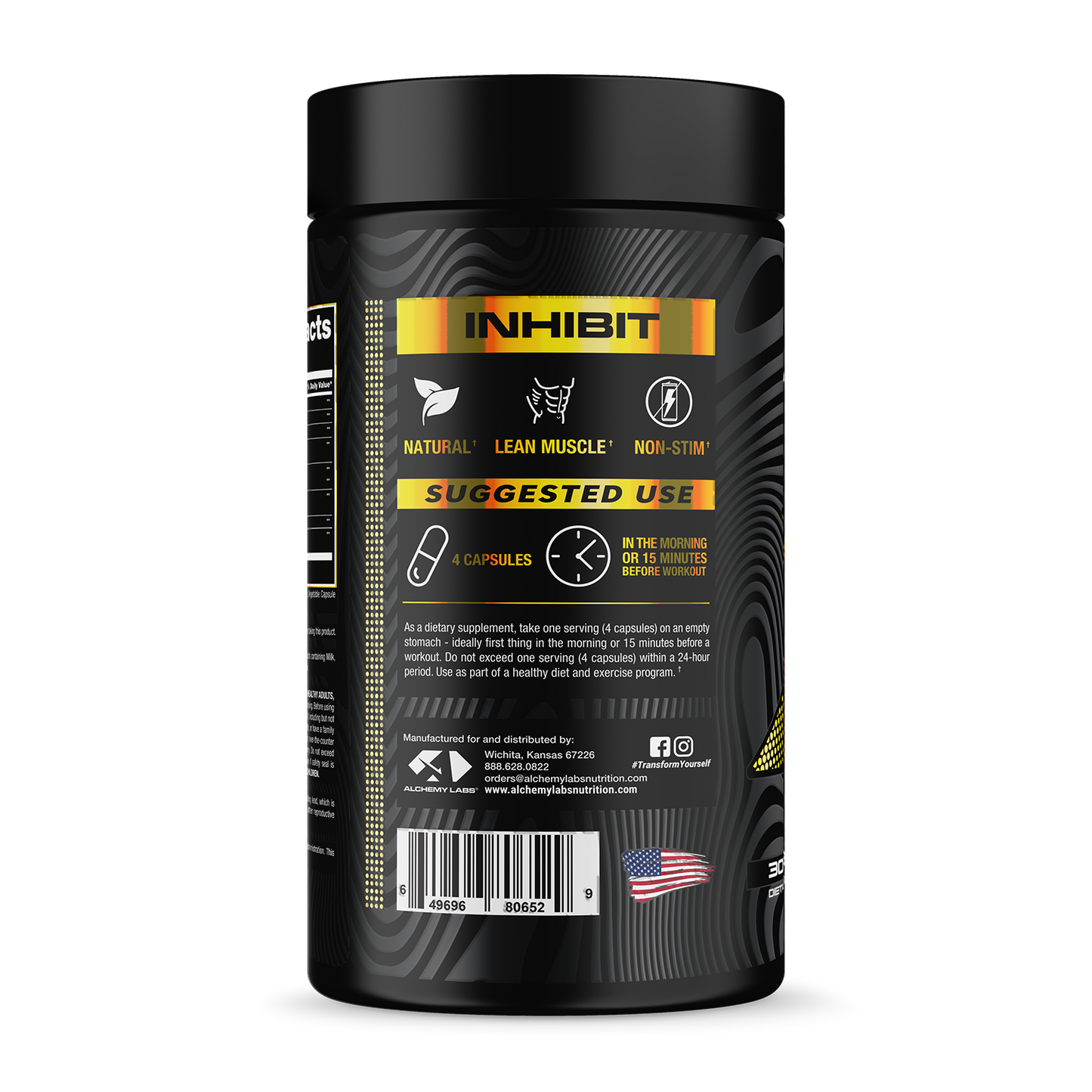 Inhibit Bottle Side Label