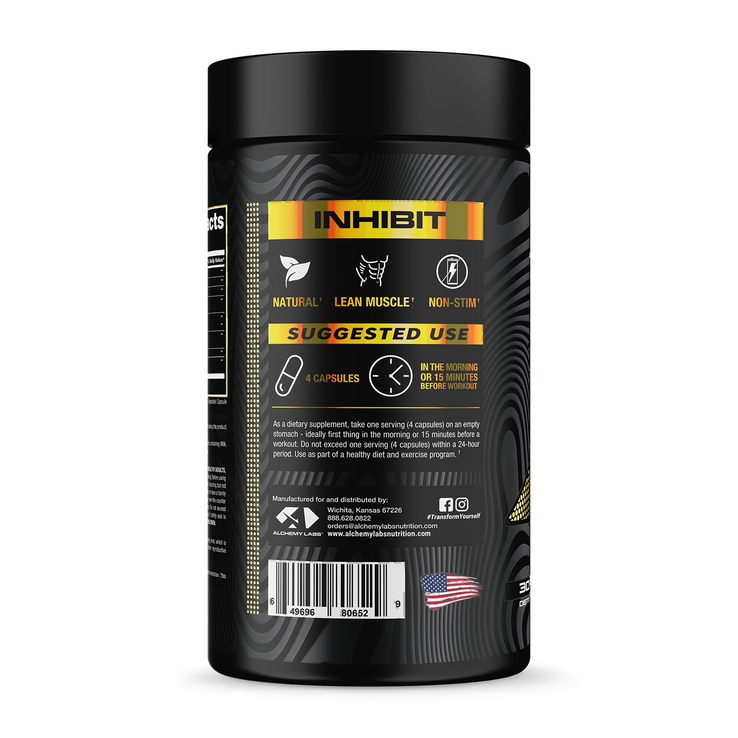 Inhibit Bottle Side Label