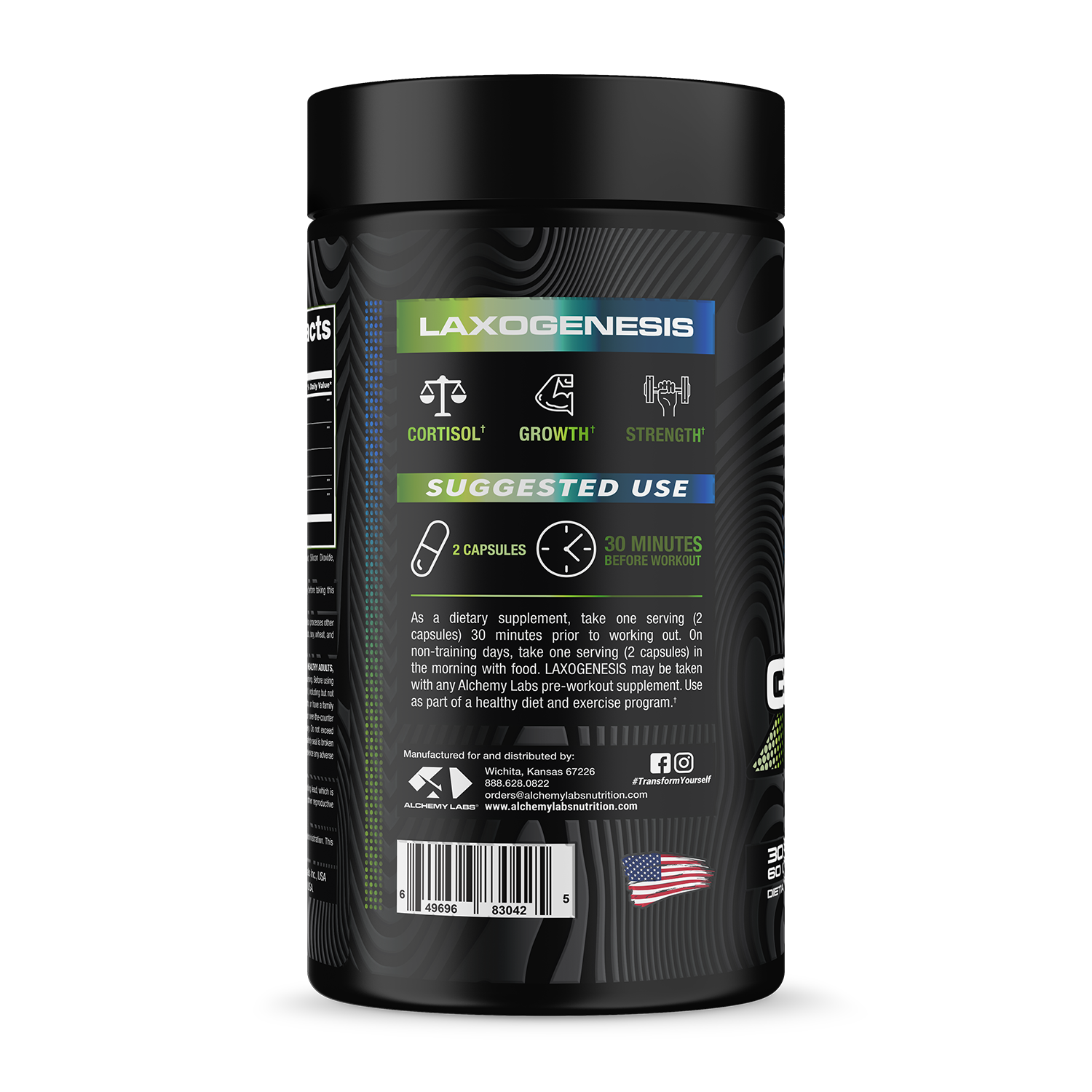 Laxogenesis Bottle Side Label