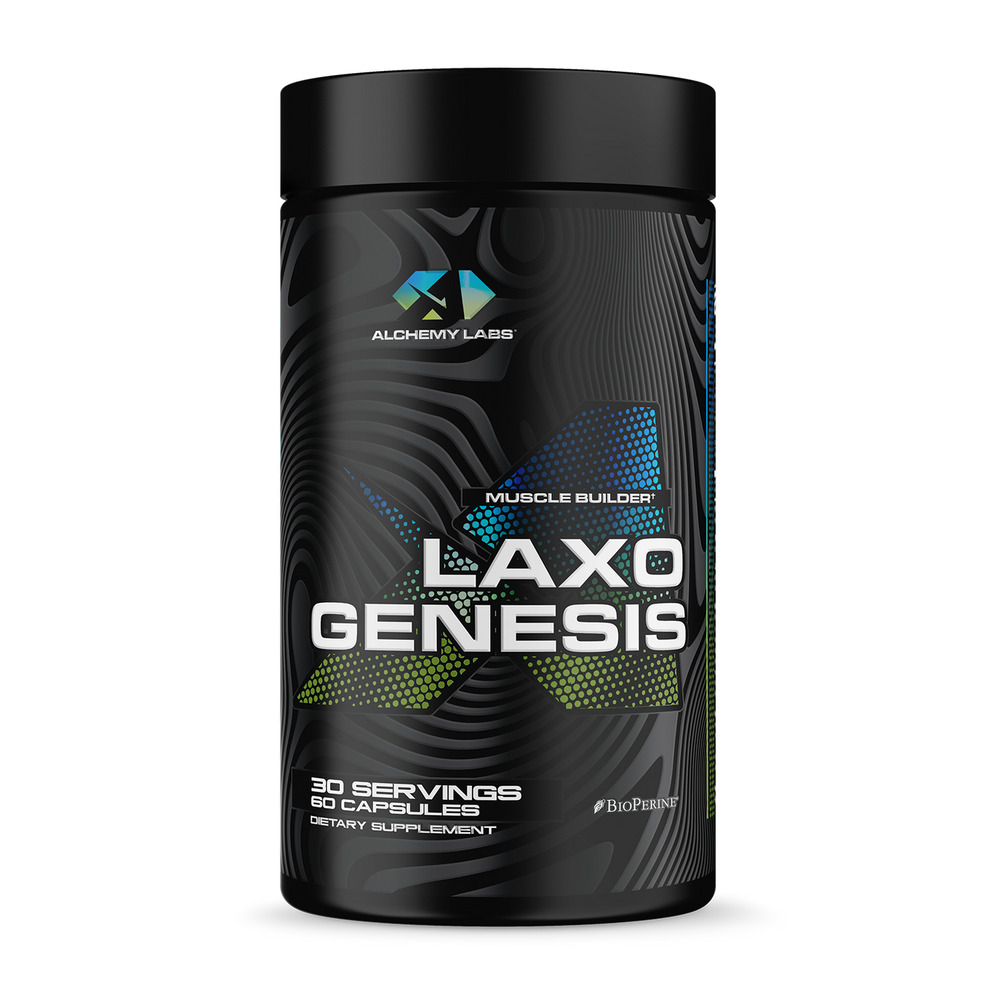 Laxogenesis Bottle Front Label