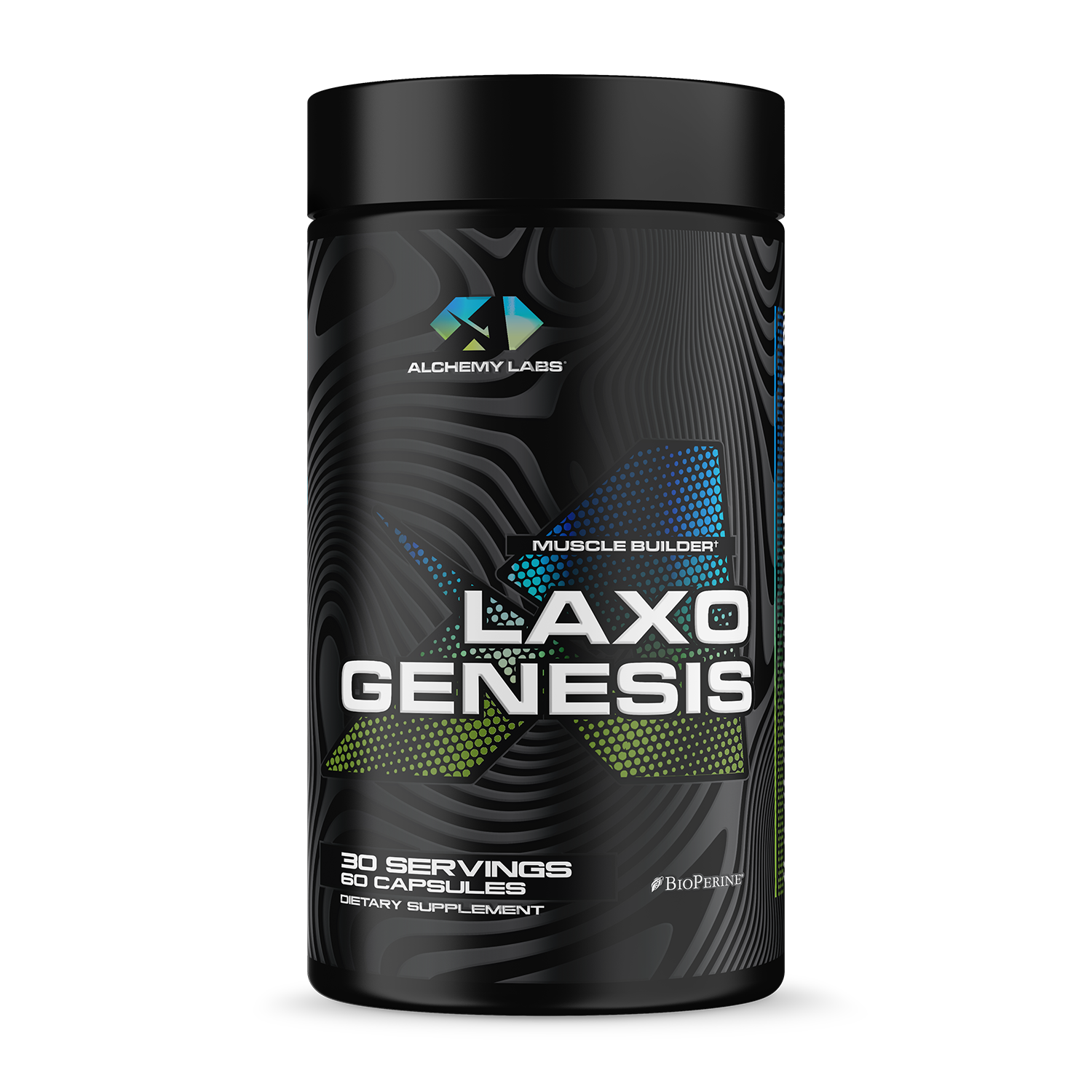 Laxogenesis Bottle Front Label