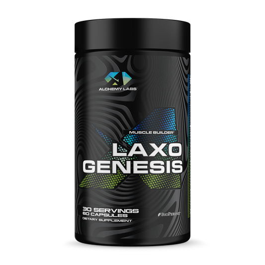 Laxogenesis Bottle Front Label