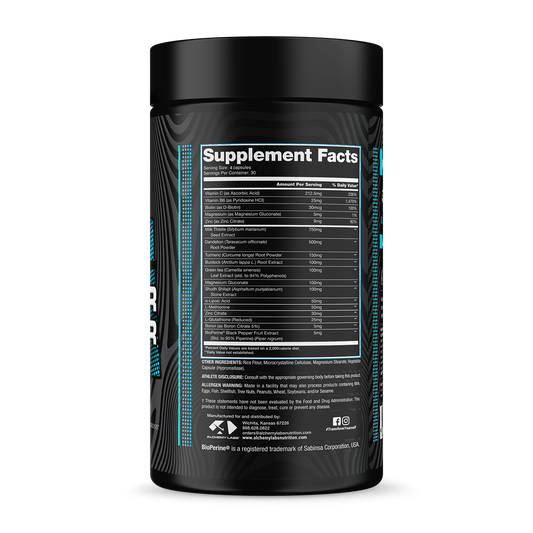 Liver Elixir Bottle Supplement Facts