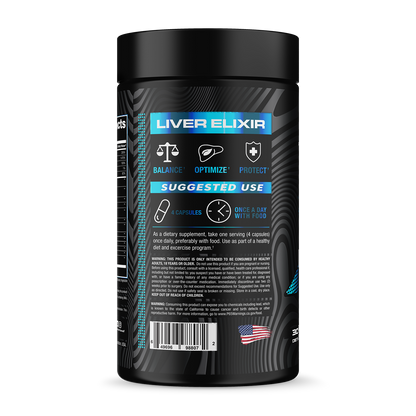 Liver Elixir Bottle Side Label