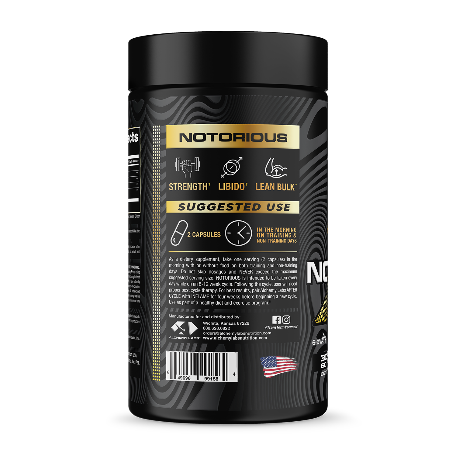 Notorious Bottle Side Label