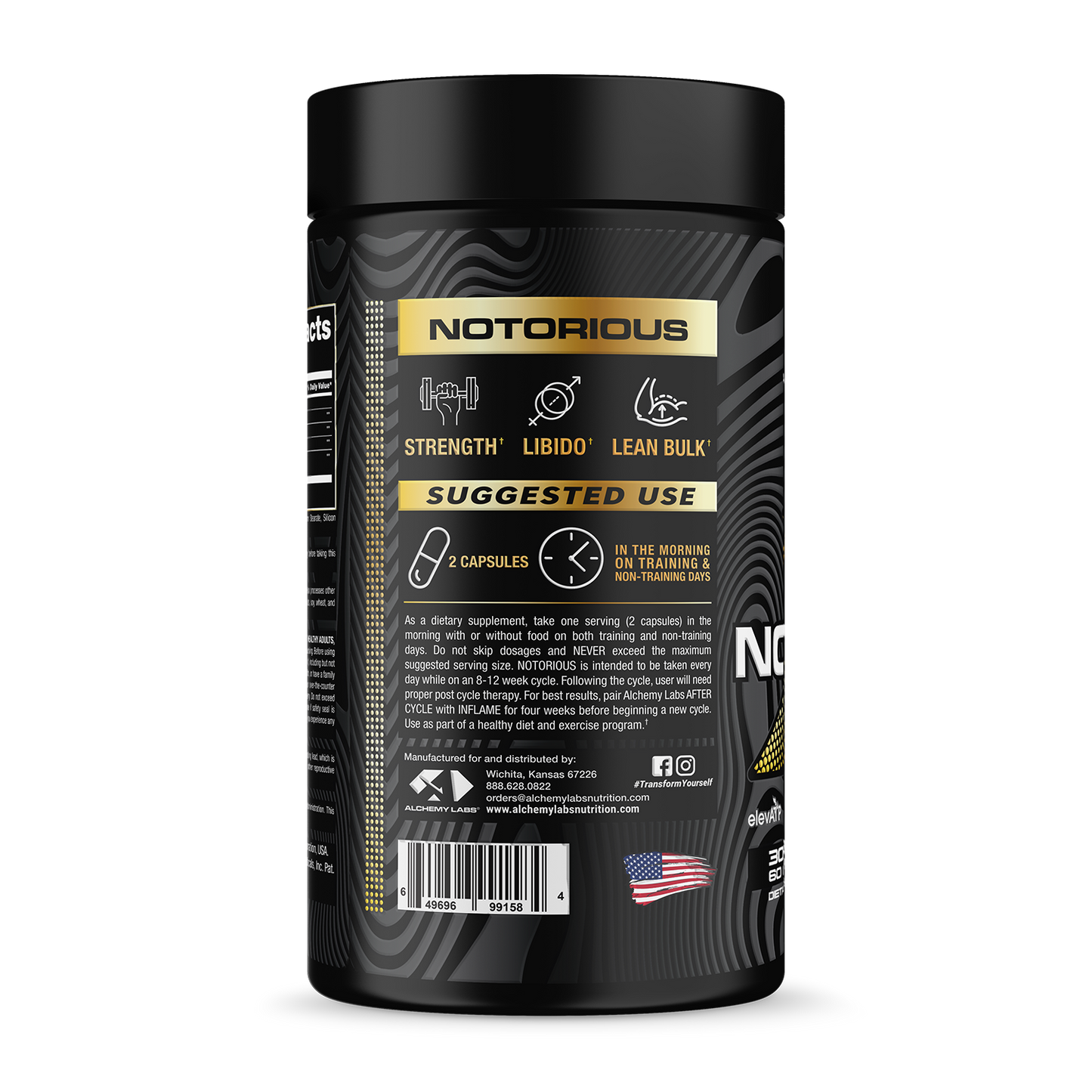 Notorious Bottle Side Label