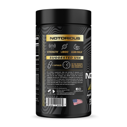 Notorious Bottle Side Label