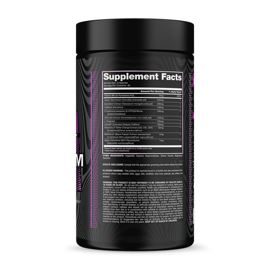 Oxystim Bottle Supplement Facts