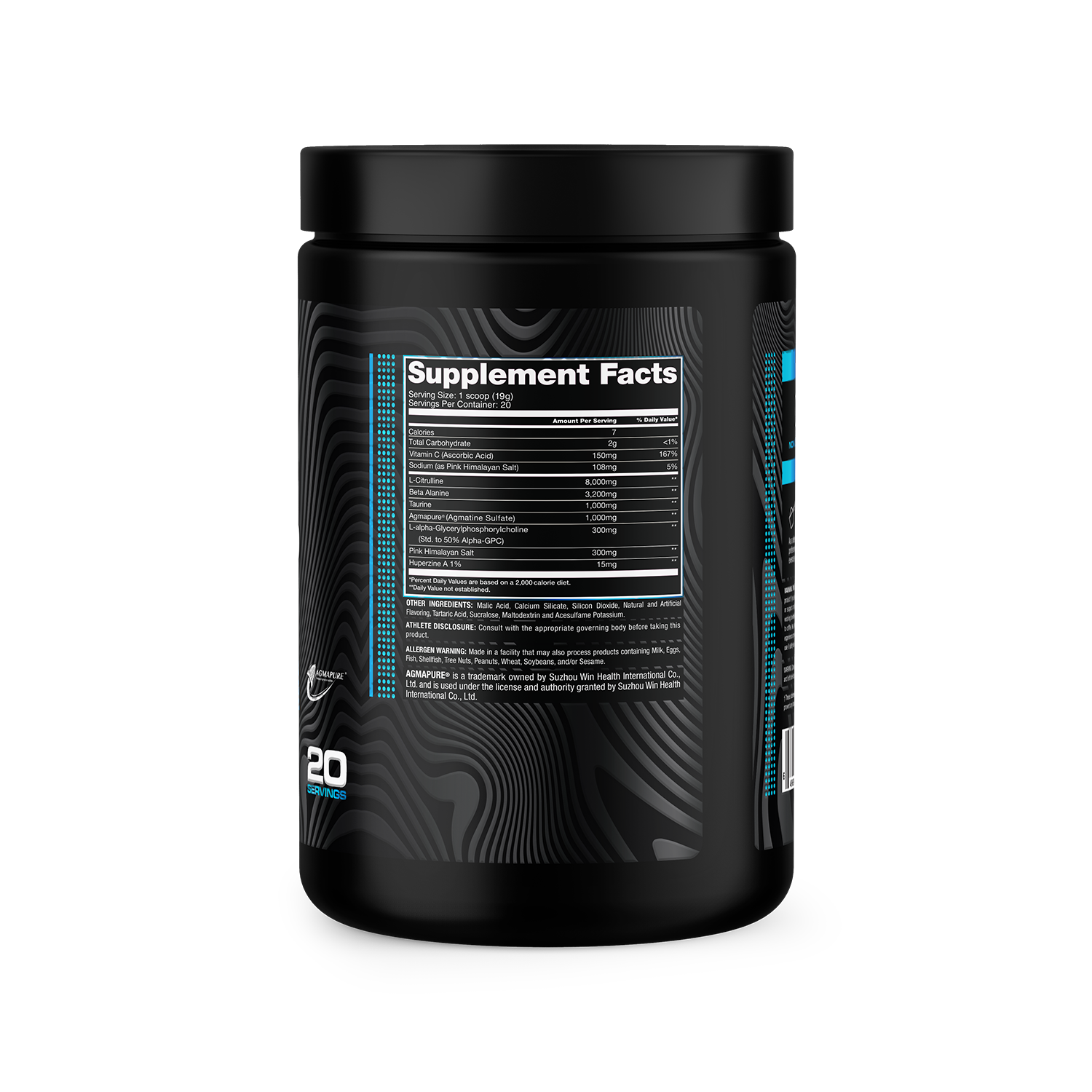 Pump 101 Blue Raspberry Bottle Supplement Facts