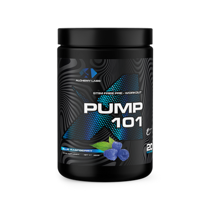 Pump 101 Blue Raspberry Bottle Front Label 