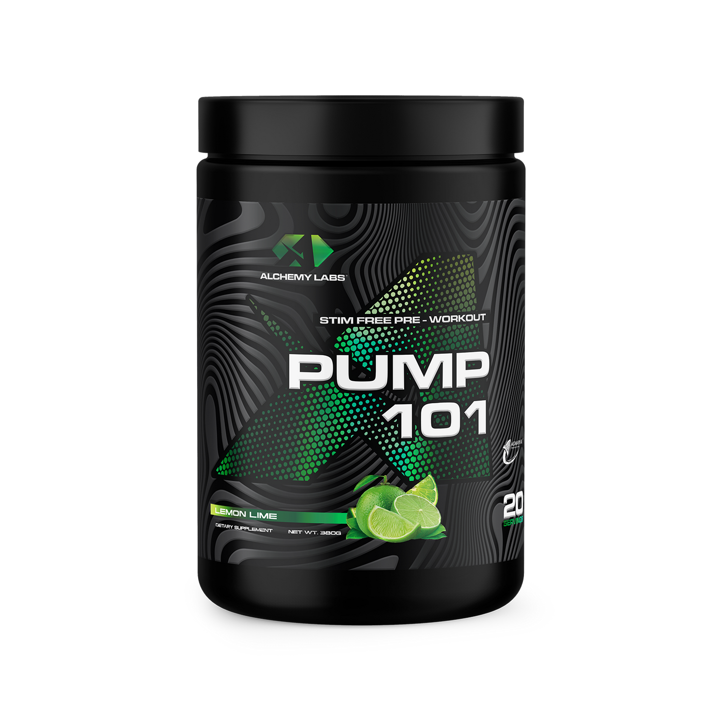 Pump 101 Lemon Lime Bottle Front Label