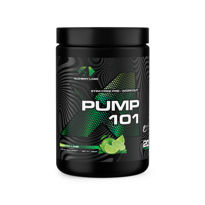 Pump 101 Lemon Lime Bottle Front Label