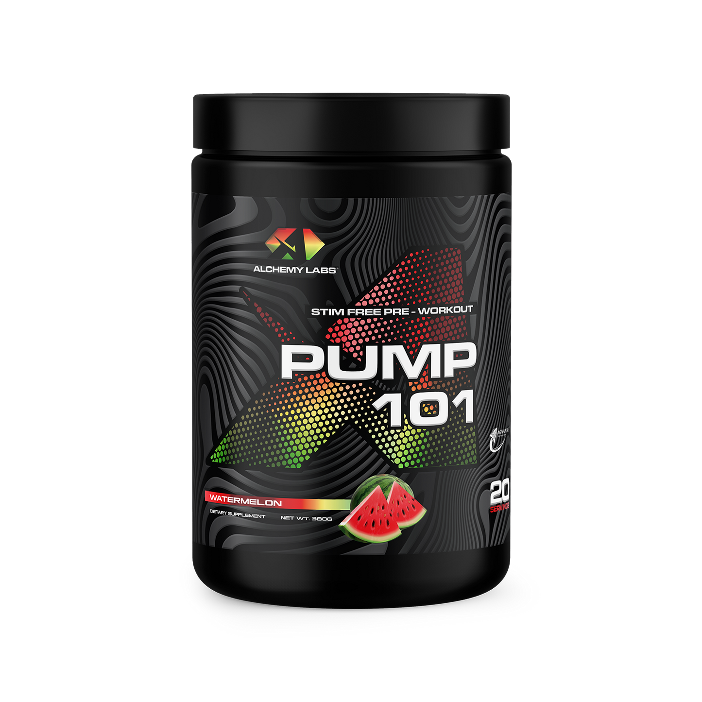 Pump 101 Watermelon Bottle Front Label