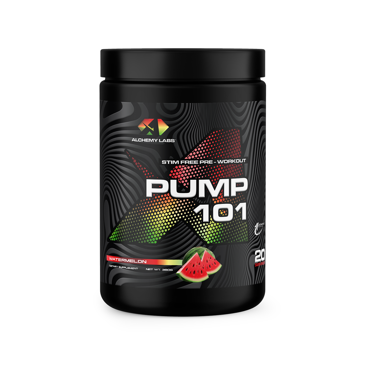 Pump 101 Watermelon Bottle Front Label