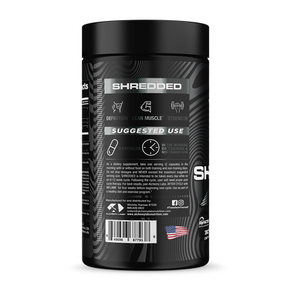 Shredded Bottle Side Label