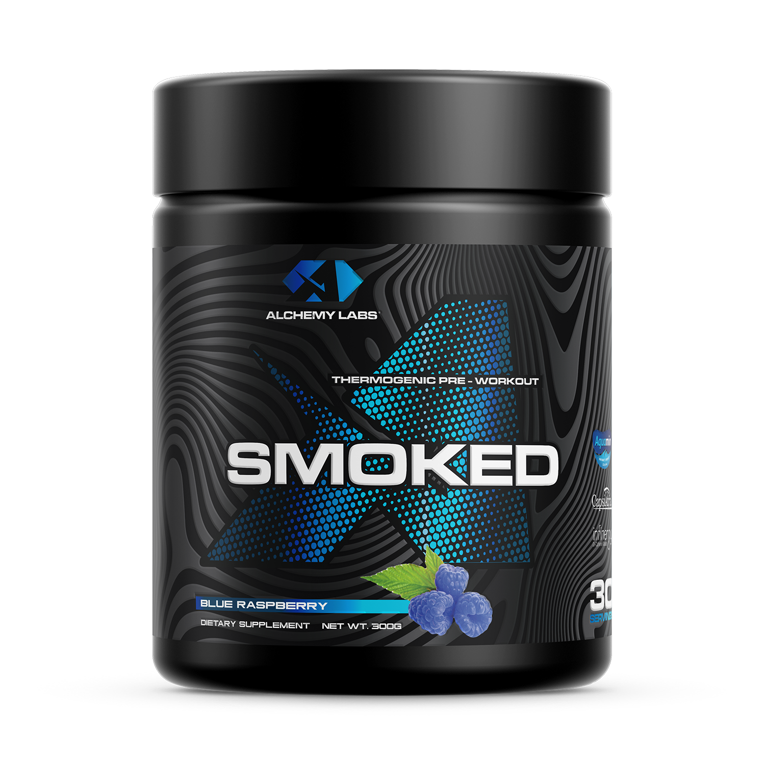 Smoked Blue Raspberry Bottle Front Label