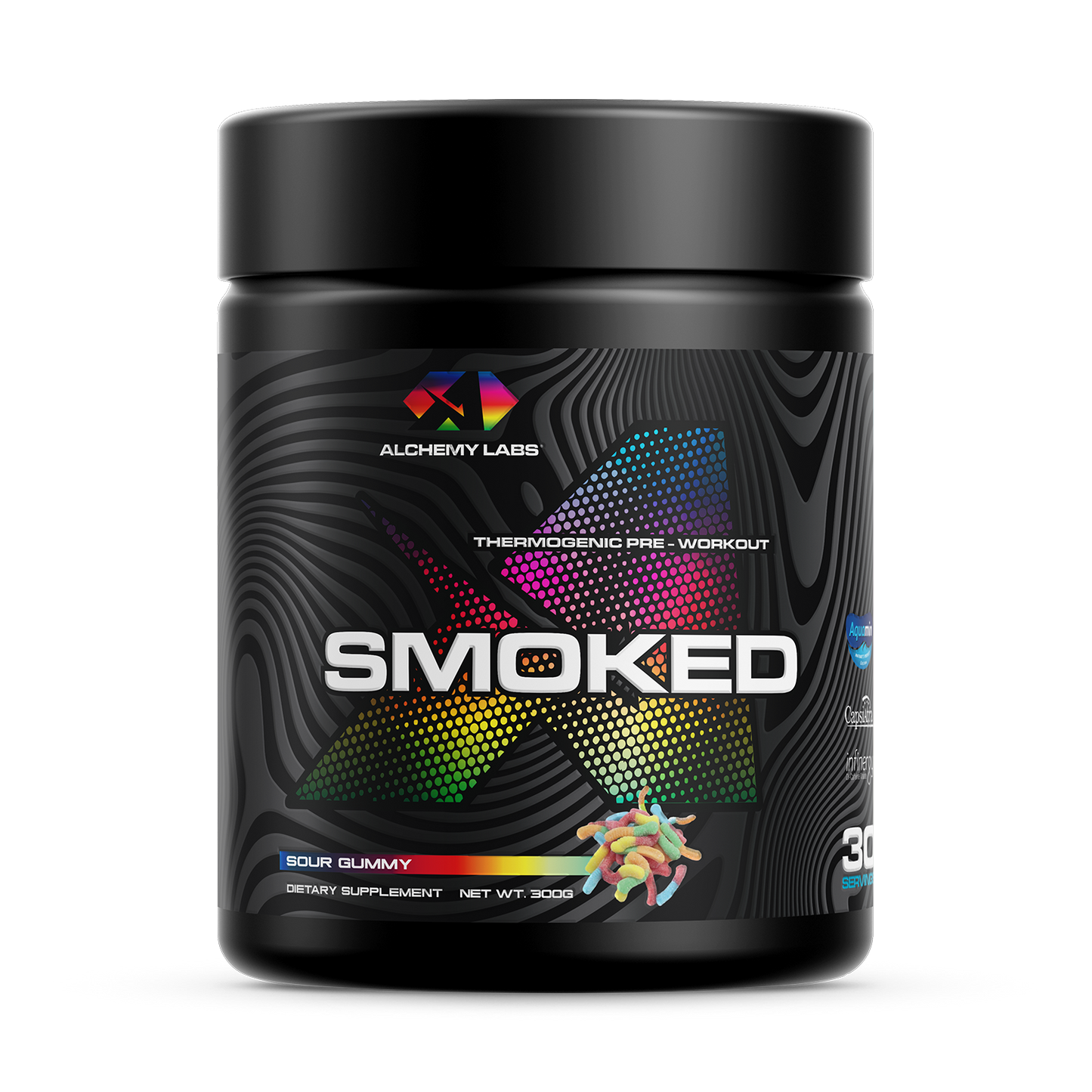 Smoked Sour Gummy Bottle Front Label