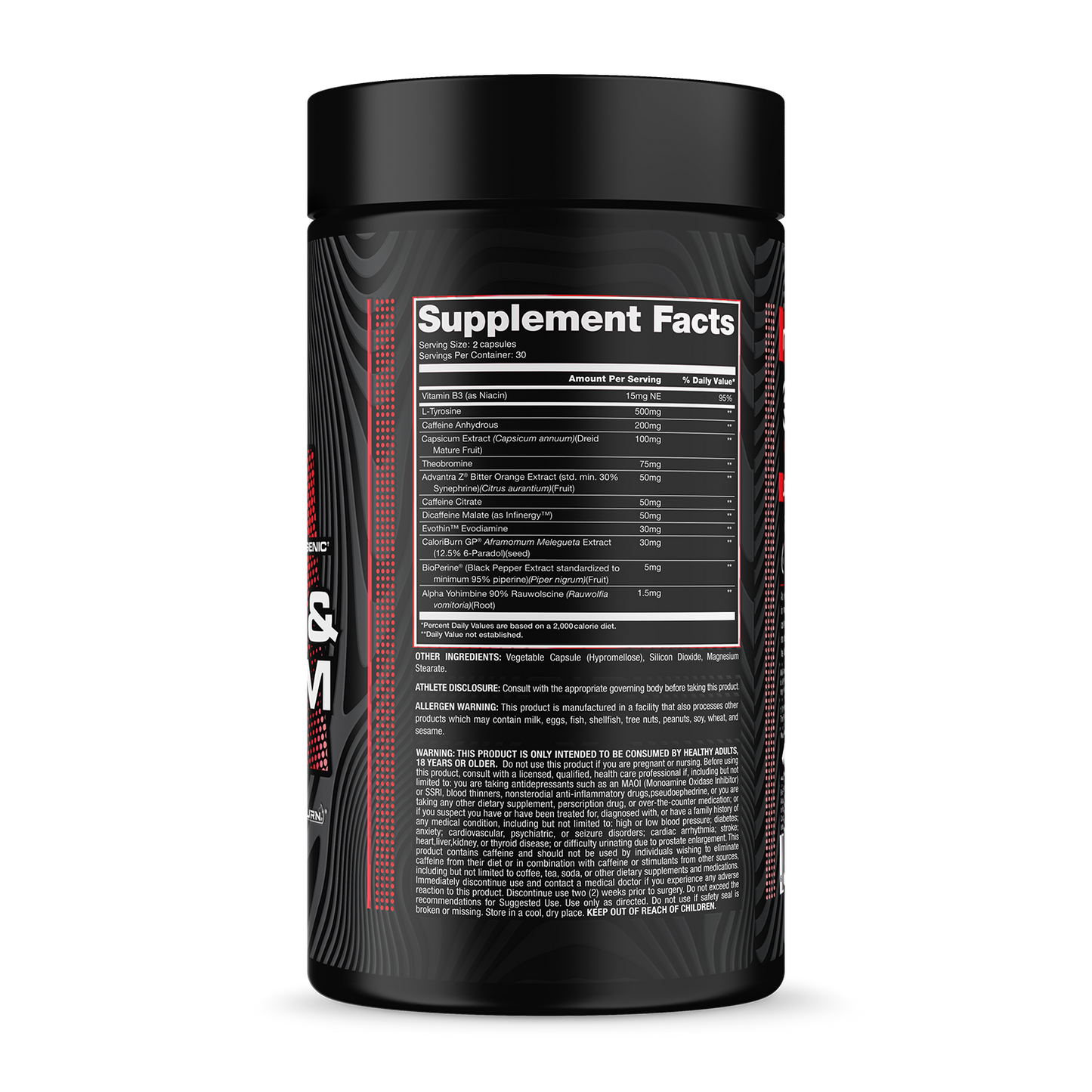 Stim & Slim Bottle Supplement Facts