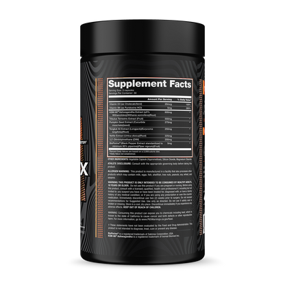 Test-FX Bottle Supplement Facts
